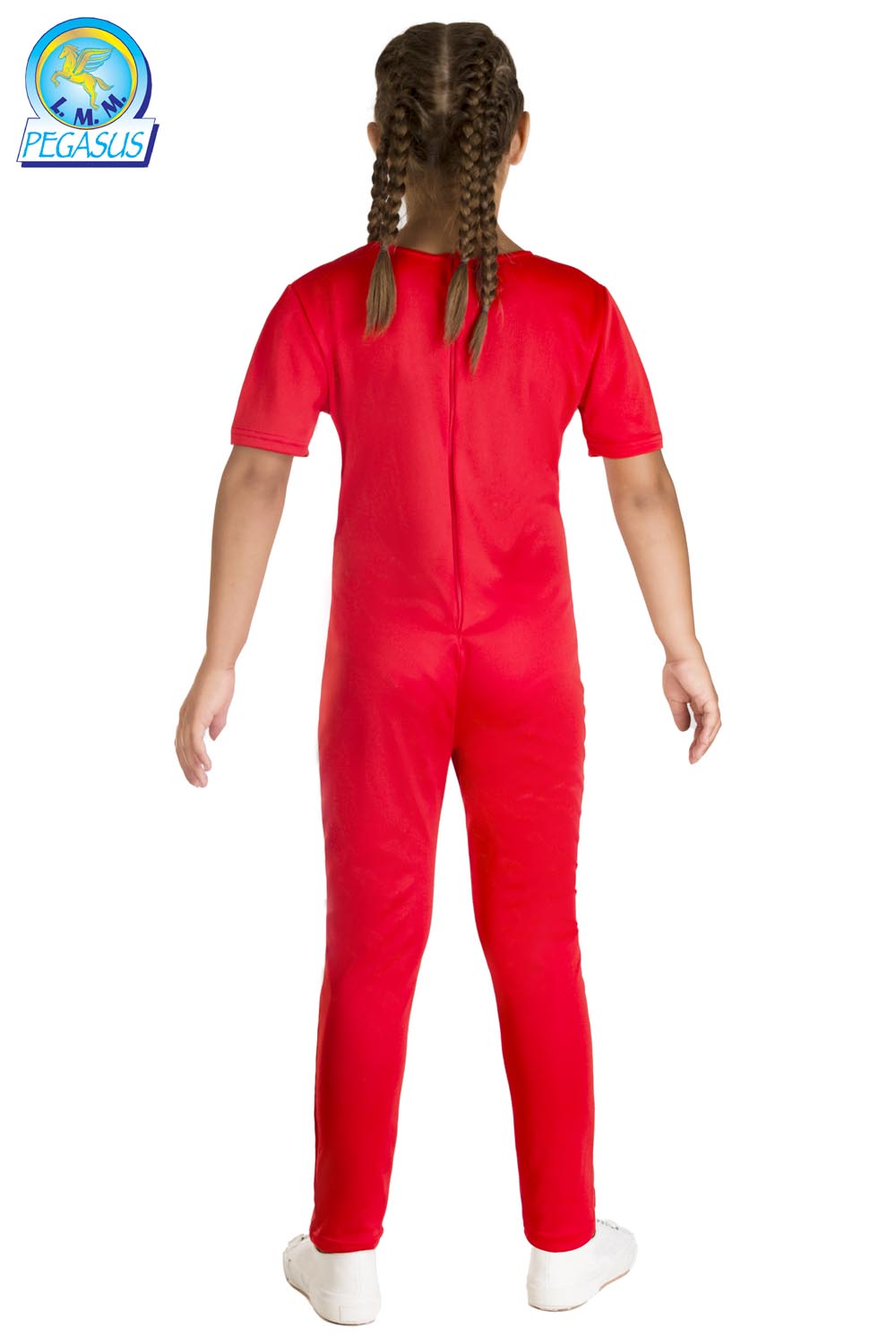 TUTA GIROCOLLO MEZZA MANICA ROSSA BAMBINA